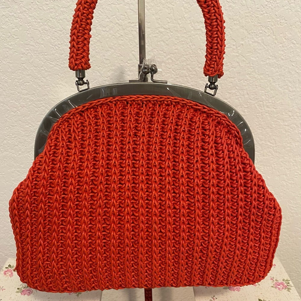 Patricia Nash Crochet Red Handbag